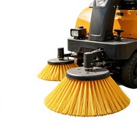 Brosse latérale rotative à disque en nylon PP pour balayeuse routière, pièce de rechange pour machine de nettoyage de voirie