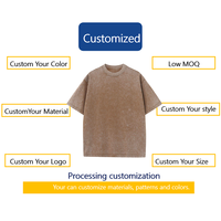 Camisetas de talla grande para hombre Camisetas de algodón pesado de gran tamaño Camiseta vintage Camisetas casuales de manga corta sueltas para hombres