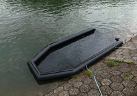 Plateforme de mise à l'eau gonflable portable pour bateaux, quai flottant pour l'amarrage de yachts en eaux peu profondes
