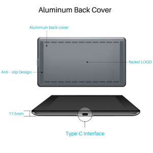 <span class=keywords><strong>Kamvas</strong></span> pro16 <span class=keywords><strong>Huion</strong></span> 120% sRGB 8192 Niveaux de pression sans Batterie dessin numérique tactile tablette graphique moniteur présentoir à stylo - Product Image 4