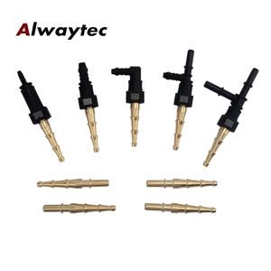 Conector de lengüeta Pushlock de 3/8 "a conector de manguera de combustible de 7,89mm Puerto 1/8-27 NPT Adaptador de ajuste en T de presión de combustible de línea de combustible de 3/8" - Product Image 2