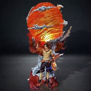Figura Coleccionable Luminiscente de Fire Ball, Modelo ACE de <span class=keywords><strong>One</strong></span> <span class=keywords><strong>Piece</strong></span>, Estatua de PVC de 39 cm, Decoración de Escritorio, Figura de Acción de Anime - Product Image 4