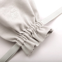Sac de rangement pour parfum personnalisé, petit et parfumé, en coton doux et lin, avec logo brodé, pour cadeau