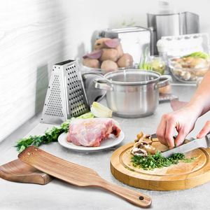 PUSELIFE <span class=keywords><strong>Porte</strong></span>-<span class=keywords><strong>cuillère</strong></span> en bois lisse en acacia naturel pour spatules cuillères pinces <span class=keywords><strong>porte</strong></span>-<span class=keywords><strong>cuillère</strong></span> en bois pour la cuisine - Product Image 4