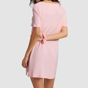 Robe de nuit douce en viscose de bambou pour <span class=keywords><strong>femme</strong></span>, chemise de nuit, <span class=keywords><strong>nuisette</strong></span>, vêtement de nuit pour <span class=keywords><strong>femme</strong></span> - Product Image 3