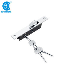 KEYI kunci pintu kaca geser aluminium, perangkat keras kualitas tinggi 1863 KFC kunci pintu kaca tanpa bingkai - Product Image 1