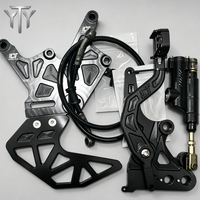 Support de frein arrière double et repose-pieds Sur-Ron Light Bee X LBX en aluminium CNC 7075 renforcé pour vélo électrique haute performance