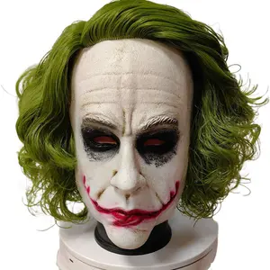 Donkere Ridder Joker Latex Masker De Schurk Cosplay Halloween Joker Clown Masker Horror Film Arthur Fleck Fancy Kostuum Masker