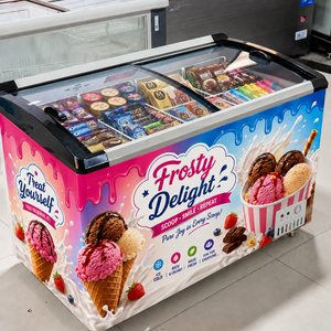 Congelador Comercial para Helados y Gelatos con Puerta de Vidrio Templado, Certificación CE, ETL y CB, Fácil Operación - Product Image 2