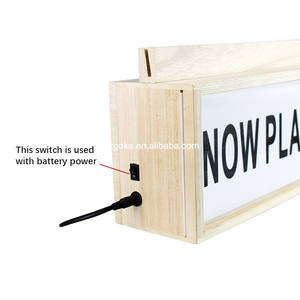 Produits en promotion 2020 : Support de platine <span class=keywords><strong>vinyle</strong></span> en bois avec éclairage LED, présentoir de disques avec affichage LED '<span class=keywords><strong>Now</strong></span> <span class=keywords><strong>Playing</strong></span>' - Product Image 5