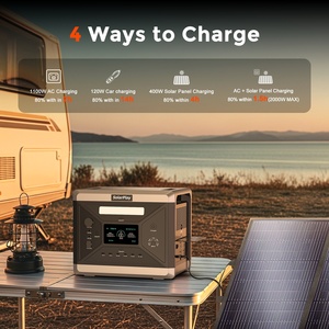 <span class=keywords><strong>Inversor</strong></span> Solar de Onda Sinusoidal Pura de <span class=keywords><strong>2400W</strong></span>, Generador Portátil LiFePO4 de 2160Wh, Panel Solar para Carga de Coche, Linterna Externa para Exteriores - Product Image 4