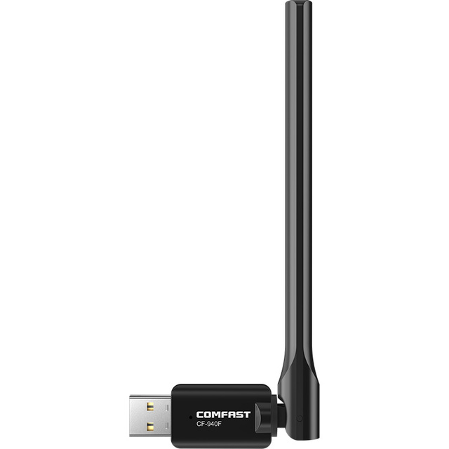 COMFAST AX300 Free Drive 300Mbps WiFi 6 Dongle USB Wireless Adapter USB2.0 with External 2dBi Antenna for Window7/8/8.1/10/11