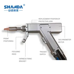 Pistola de solda a laser, aço inoxidável 1000w cnc mini molde portátil fibra de laser máquina de solda a laser portátil