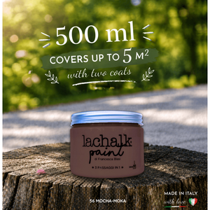 56 โมชา 500 มล. ลาชัค  สีชอล์กยุคใหม่ ที่ผสมผสานระหว่างชอล์กและเรซิ่น: สีชอล์กเรซิ่นไฮบริด ผลิตในอิตาลี - Product Image 2