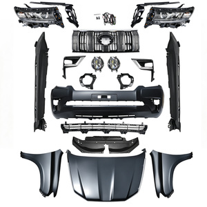 Kit de Carrocería Facelift para <span class=keywords><strong>Toyota</strong></span> <span class=keywords><strong>Land</strong></span> <span class=keywords><strong>Cruiser</strong></span> <span class=keywords><strong>Prado</strong></span> FJ150 2018 2019 <span class=keywords><strong>2020</strong></span> 2021, Parachoques Delantero y Trasero, Mejora de Carrocería - Product Image 2