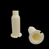 Tube conique en forme de corne de haute qualité, 99,5 % alumine Al2O3, pièces en céramique industrielles personnalisées, moulage, certifié ISO9001