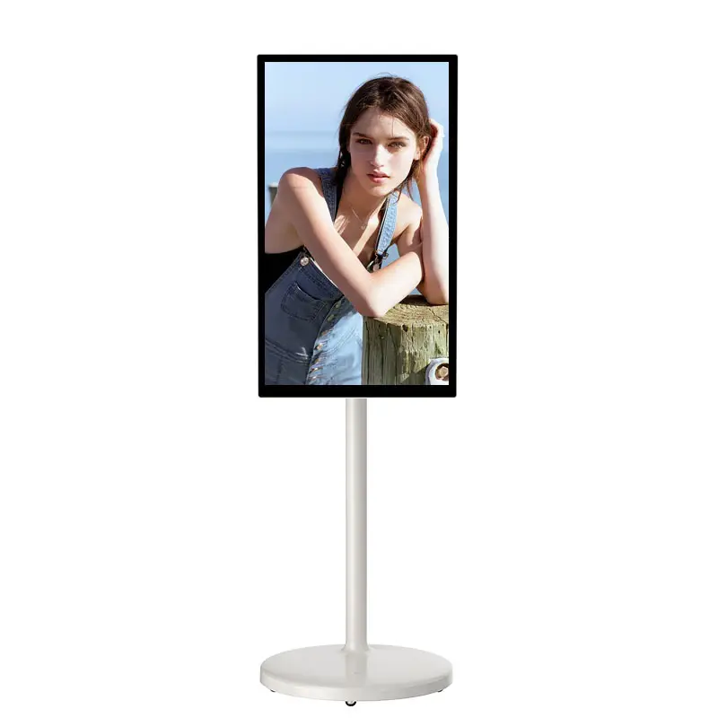 lcd touch screen kiosk 32 Inch stand by me tiktok live stream interactiuve display wireless projection lcd tv touch screen