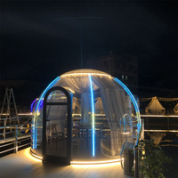 Maison complète 3M Pc en aluminium jardin Igloo verre dôme géodésique tentes d'exposition en aluminium à vendre maison à bulles
