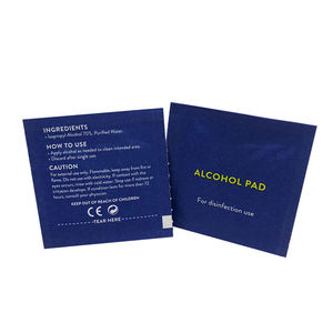 Lingettes désinfectantes personnalisées à 70 % d'alcool isopropylique, emballées individuellement, jetables, 100 pièces par boîte - Product Image 2