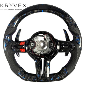 Volant sport à 3 branches en fibre de carbone LED Kryvex Performance pour les séries F F10/F20/F22/F30/F32/F36/F40 M2 M3 <span class=keywords><strong>M4</strong></span> M5 personnalisé - Product Image 1