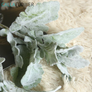 DY1-3125 ประดิษฐ์<span class=keywords><strong>Dusty</strong></span> <span class=keywords><strong>Miller</strong></span>สเปรย์สีเทาสีเขียวFlocked OakใบStemsผ้าไหม<span class=keywords><strong>Dusty</strong></span> <span class=keywords><strong>Miller</strong></span> Leafพืชสําหรับตกแต่งบ้าน - Product Image 2