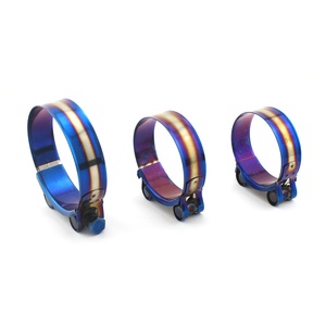 <span class=keywords><strong>Clip</strong></span> per tubo flessibile <span class=keywords><strong>a</strong></span> bullone in acciaio inossidabile in acciaio inossidabile da 1 "<span class=keywords><strong>a</strong></span> 4.4" da 26mm <span class=keywords><strong>a</strong></span> 113mm Kit morsetto universale regolabile in titanio blu - Product Image 6