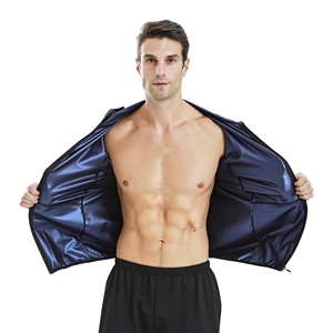 Мужской спортивный костюм-кардиган большого размера с капюшоном, влагоотводящий, для лета, для снижения веса – оптом - Product Image 5