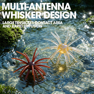 Señuelo Flotante de PVC con Forma de Erizo de Mar Biónico, Cebo Artificial Suave para Pesca en Agua Salada y Ríos, Sin Anzuelos, para Pesca en Aguas Negras - Product Image 4