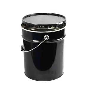 19KG storage bucket tinplate material low price custom printing 5 gallon metal bucket