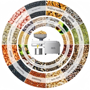 Presse à huile 6YL-70 : Machine complète en acier inoxydable 10 PLC, pour plus de 30 types d'huiles, pressage facile. - Product Image 3