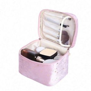 Bolsa de Maquillaje Multifuncional de Lujo, Impermeable, de Terciopelo, para Viaje, Estuche de Cosméticos para Mujer - Product Image 4