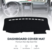 Convient pour Suzuki Jimny 1998-2018, couvre-tableau de bord de voiture, accessoires de voiture, couvre-tableau de bord protecteur avec fonction antidérapante