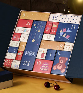 Maquillage personnalisé de luxe vide <span class=keywords><strong>calendrier</strong></span> de l'<span class=keywords><strong>avent</strong></span> de Noël boîte d'emballage Anime aveugle boîte-cadeau Surprise jouets figurines éponge gaufrage - Product Image 4