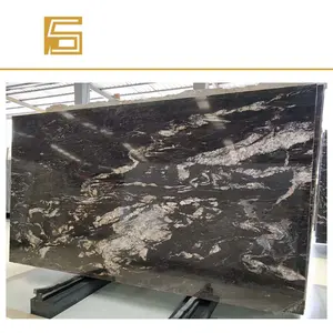 Matrix Titanium Granite Tấm Da Hoàn Thành Tấm Granite Đen & Gạch Mặt Bàn