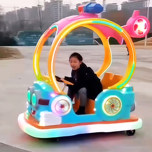 Voiture <span class=keywords><strong>tamponneuse</strong></span> électrique LED en fibre de verre, colorée, à grands yeux, pour le plaisir parent-enfant, idéale pour la maison, les centres commerciaux et les parcs d'aventure. - Product Image 2