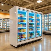 Vitrines réfrigérées verticales à température unique pour boissons