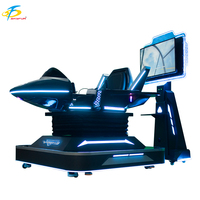 Simulador de Vuelo VR 9D de 360 Grados para un Jugador, Thunder Fighter, para Parques de Atracciones, Centros Comerciales y Uso Público