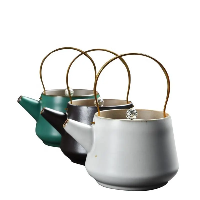 Gốm trà Chậu & ấm sứ Tea Pot Set với khay cà phê & Bộ trà với Cup