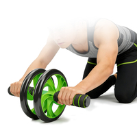 Rouleau abdominal double roue pour exercices musculaires à domicile – Équipement de fitness pour abdominaux