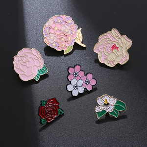 Broches de Flores en Esmalte, Diseño de Arreglos Florales, Joyería de Plantas, Regalo para Amigos - Product Image 4