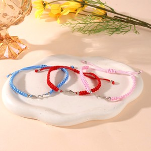 Pulsera <span class=keywords><strong>de</strong></span> <span class=keywords><strong>la</strong></span> Suerte Tejida a Mano con Cuerda Trenzada y Dije <span class=keywords><strong>de</strong></span> Olas, Joyería para Parejas, <span class=keywords><strong>Amistad</strong></span>, Regalo Promocional para Fiestas - Product Image 4