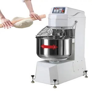 Yoslon Industri 130L, Spiral 50Kg Pasta Mixer Roti Membuat Peralatan Adonan Tepung Mixer/