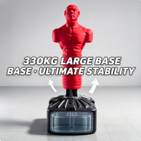 Mannequin de boxe humanoïde en silicone 175 cm, sac de frappe autoportant avec base à eau de 330 kg pour la maison, la salle de sport et les arts martiaux
