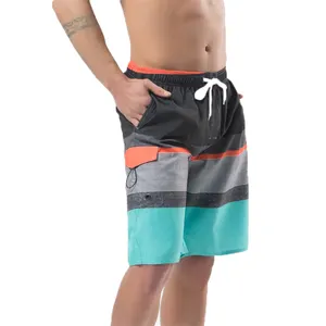 Pantalones cortos de Surf de secado rápido para hombre, bañador de playa, traje de baño holgado, ropa de playa