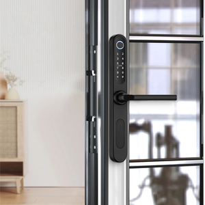 Cerradura inteligente estrecha automática impermeable de doble cara con verificación para puerta batiente de acero inoxidable 304, cerradura de embutir 92 - Product Image 5