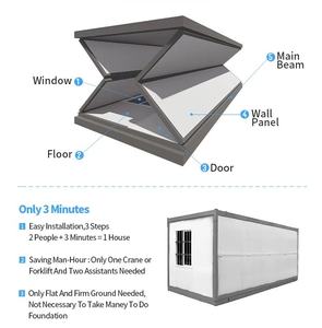 منازل مسبقة الصنع متينة ومتنقلة، مكتب من طابقين لمواقع البناء، سكن قابل للطي - Product Image 5