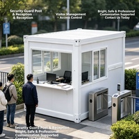 Maison conteneur pliable, maison modulaire préfabriquée, maison portable en panneaux sandwich en acier pour bureau, villa, hôtel
