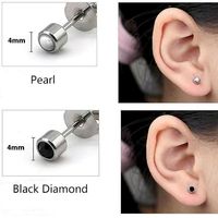 Pendientes de Acero Inoxidable Plateado de Alta Calidad con Logotipo Personalizado y Diseño Fino para Perforaciones de Nariz y Oreja, para Niños y Bodas