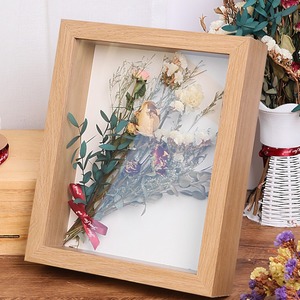 Support de table A4 A3 blanc 3d creux profond Art cadre <span class=keywords><strong>photo</strong></span> boîte fleurs séchées feuilles spécimen bois MDF ombre <span class=keywords><strong>photo</strong></span> - Product Image 2