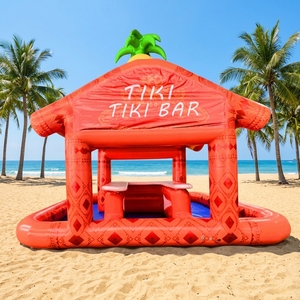 Bar Gonfiabile Commerciale per Feste Estive <span class=keywords><strong>in</strong></span> Giardino con Piscina e Tavolo, Adatto per Adulti e Bambini per Intrattenimento e Svago - Product Image 2